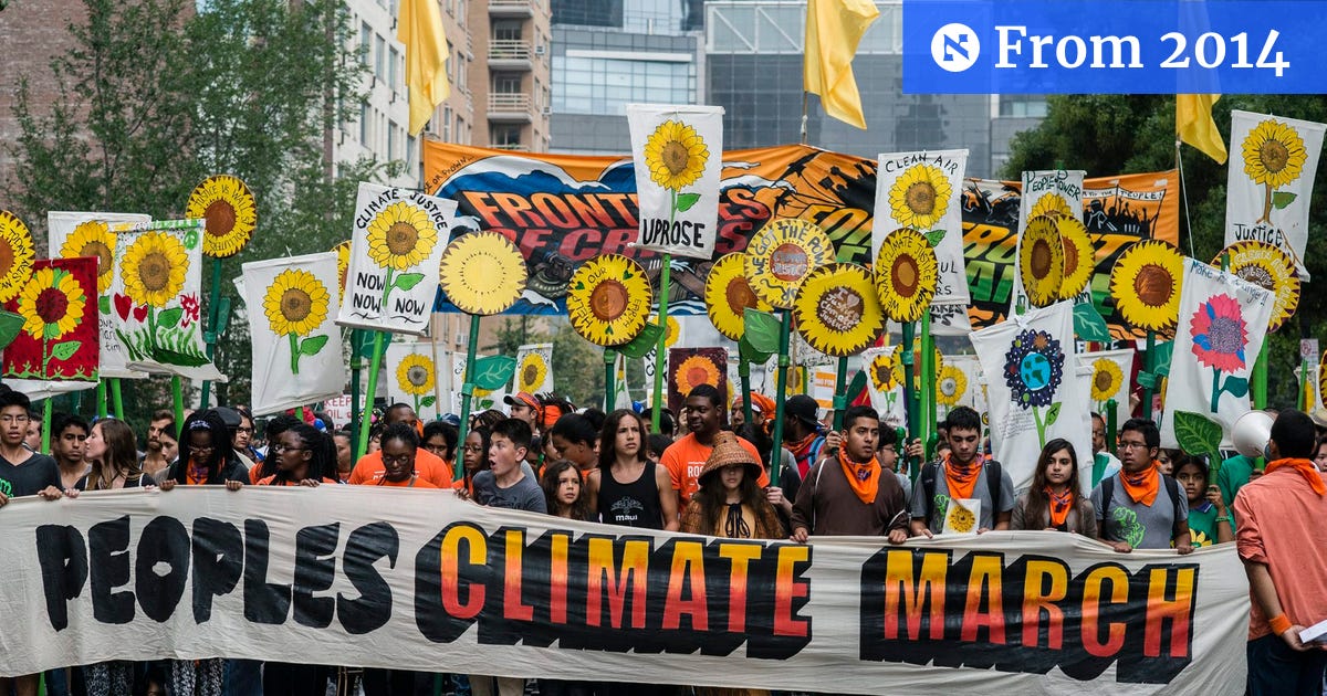 More Than 300,000 Join March Against Climate Change in New York ...