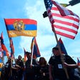 Armenian-Americans march in protest through the Little Armenia neighborhood of Hollywood, California demanding recognition by Turkey on the 103rd anniversary of the 1915 Armenian genocide, April 24, 2018.