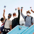 Jewish Mexican immigrants arriving at Ben-Gurion International Airport, last year.