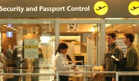 FILE PHOTO: Passport control at Israel's Ben Gurion Airport.