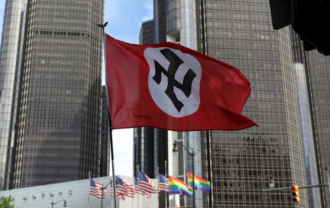 Armed Neo-Nazis Disrupt Detroit Pride Parade, Appear to Urinate on Israeli Flag - U.S. News - Vimarsana News