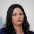 Ayelet Shaked at a campaign rally in Tel Aviv, September 5, 2019.