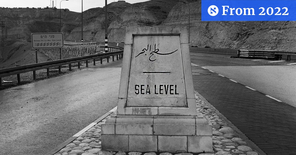 How long have we known the Dead Sea is the lowest place on Earth?