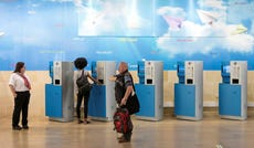 Border control at Israel's Ben-Gurion International Airport.