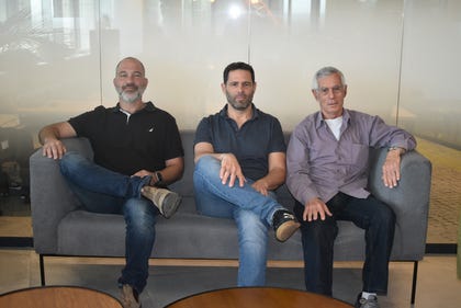 Kiinns team. Left to right - Dr. Avi Yaakobovich, Tzvika Furman, Dr. Ehud Furman