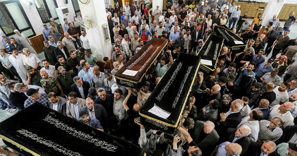 Hundreds Attend Funeral for Five Palestinian Militants Killed in Lebanon - Israel News - Vimarsana News