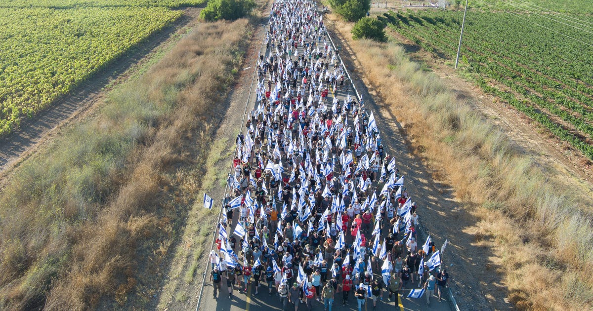 Thousands Marching on Israeli Highway Hope for a Knesset Miracle Before Overhaul Vote - Israel News - Vimarsana News