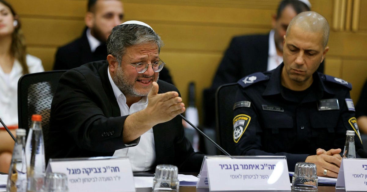 Israel's Police Chief Appoints Senior Ben-Gvir Staffer to West Bank Police - Israel News - Vimarsana News