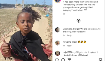 Lama Jamous in un video pubblicato sulla sua pagina Instagram.