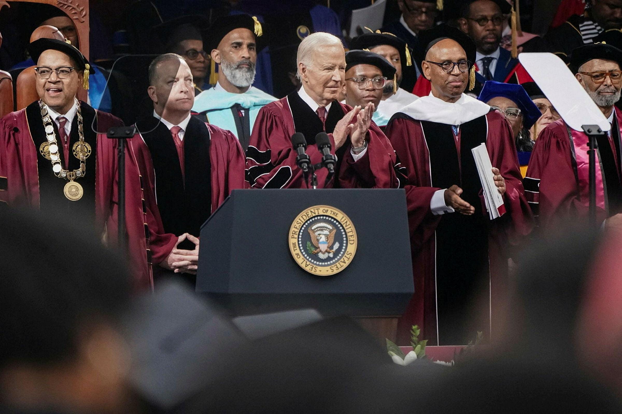 Biden Tells Morehouse Graduates That He Hears Their Voices of Protest Over the War in Gaza - U.S. News - Vimarsana News