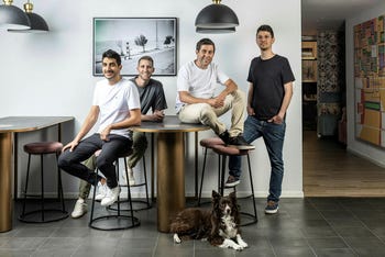 Los cofundadores de Wiz: de izquierda a derecha, Yinon Costica, Assaf Rappaport, Ami Luttwak y Roy Reznik.