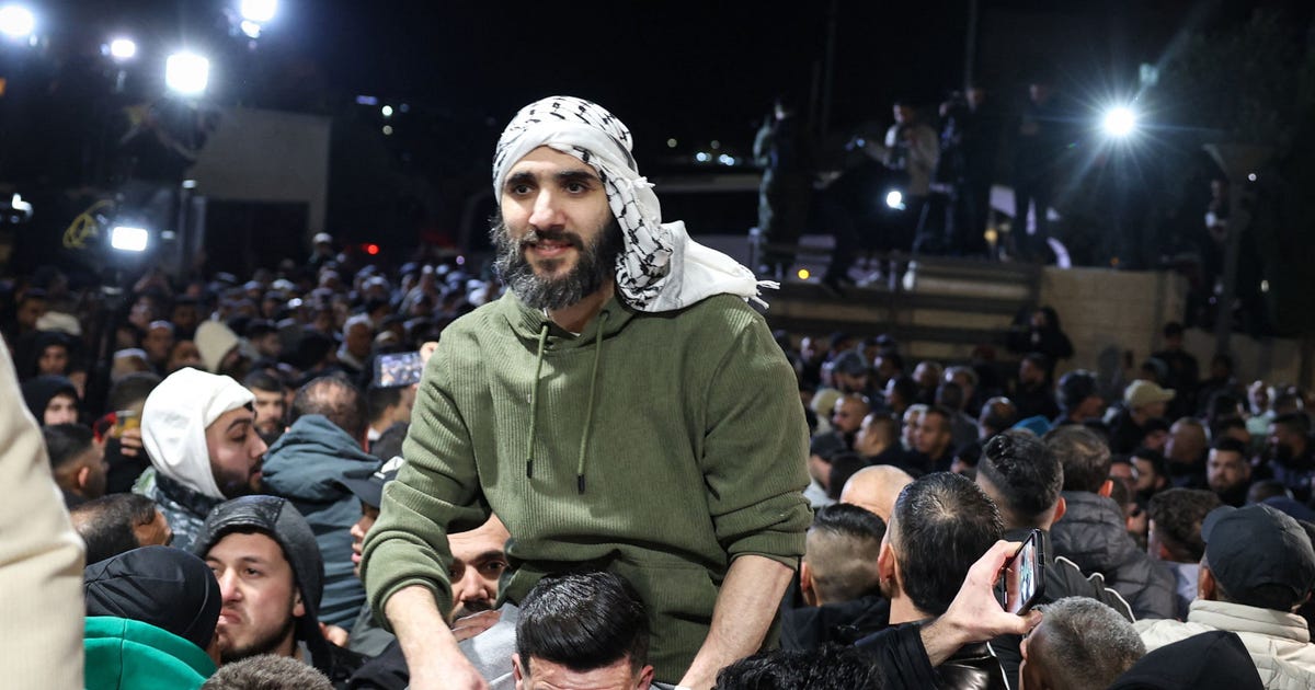 Israel releases over 600 Palestinian prisoners as part of Gaza cease-fire ...