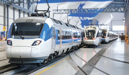 Company vision: Israeli-made light rail and high-speed train | Photo: Matav Group Ltd.