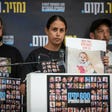 Ofri Bibas (center), with her brother, former hostage Yarden Bibas (left), and Eitan Cunio (right), in May.