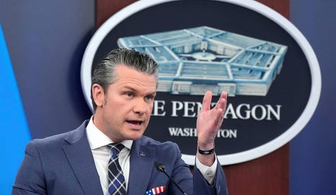 Defense Secretary Pete Hegseth speaks to members of the media during a press briefing at the Pentagon in Washington on Thursday. Credit: Manuel Balce Ceneta/AP Defense Secretary Pete Hegseth speaks to members of the media during a press briefing at the Pentagon in Washington on Thursday.