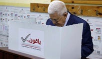 Palestinian President Mahmoud Abbas votes in local elections in Ramallah, in May 2026.