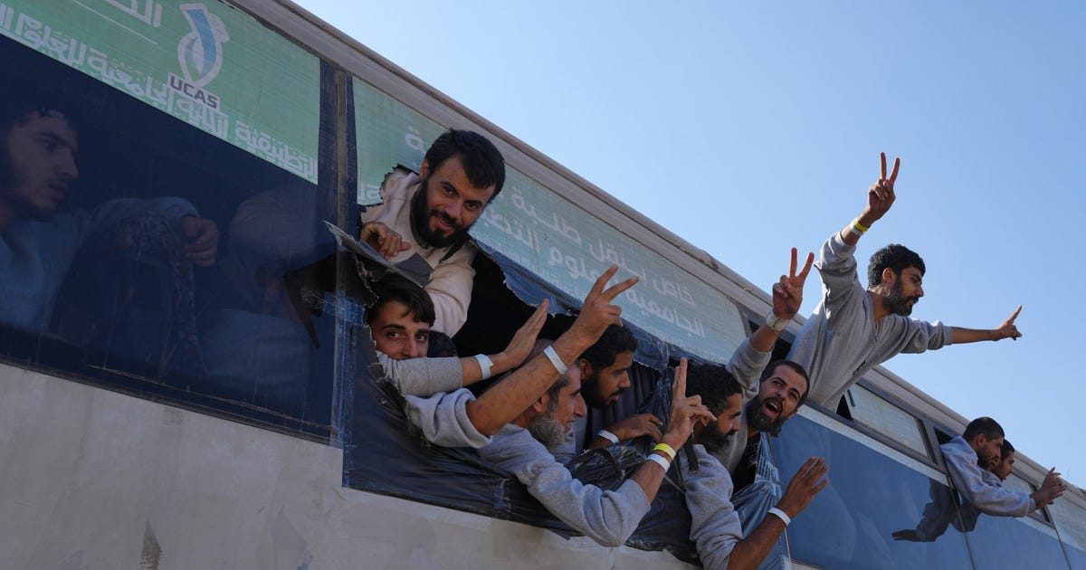 Israel Set to Free 60 Palestinian Prisoners to Gaza in Largest Release Since October Truce