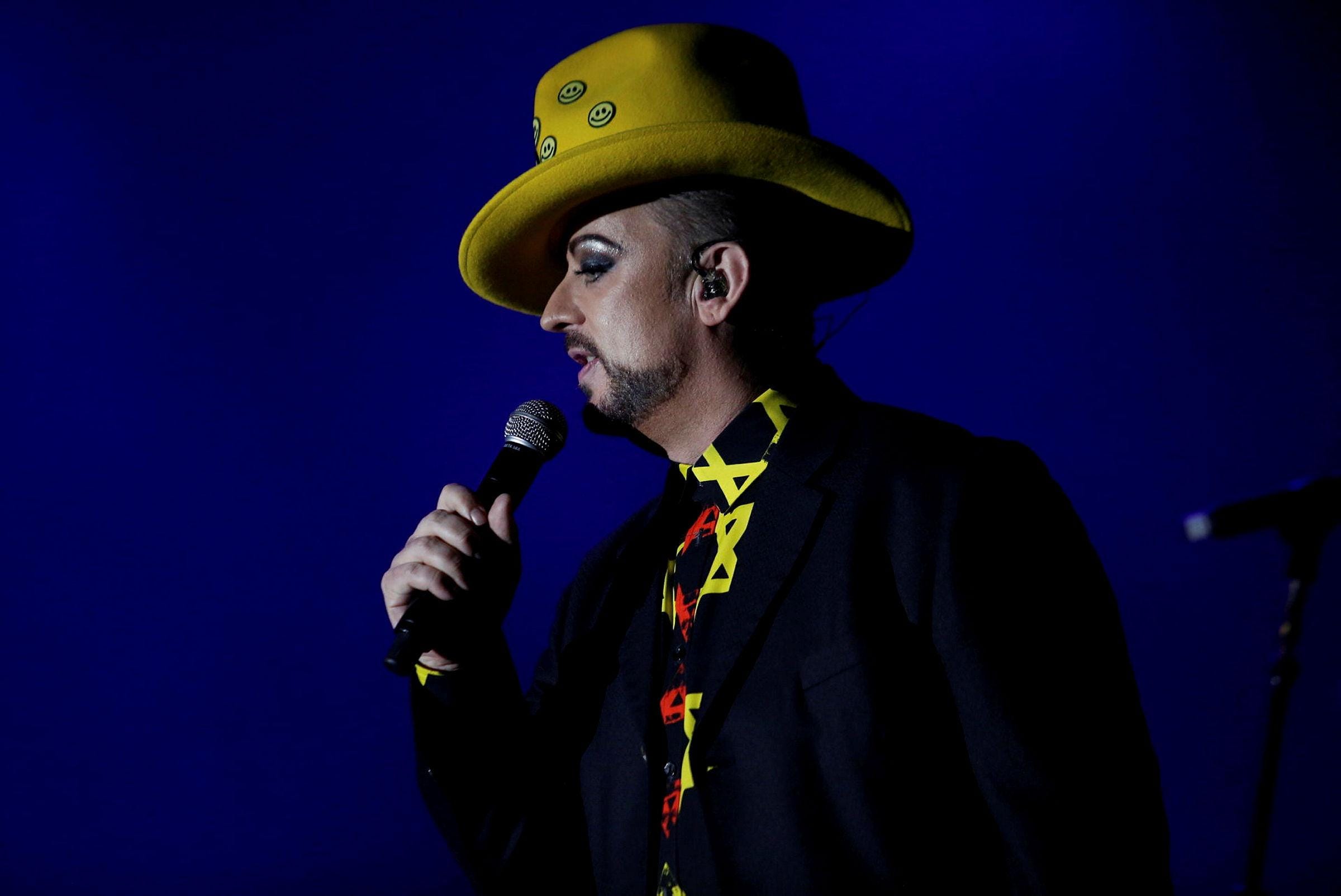 Boy George and Culture Club perform in Tel Aviv in 2017.