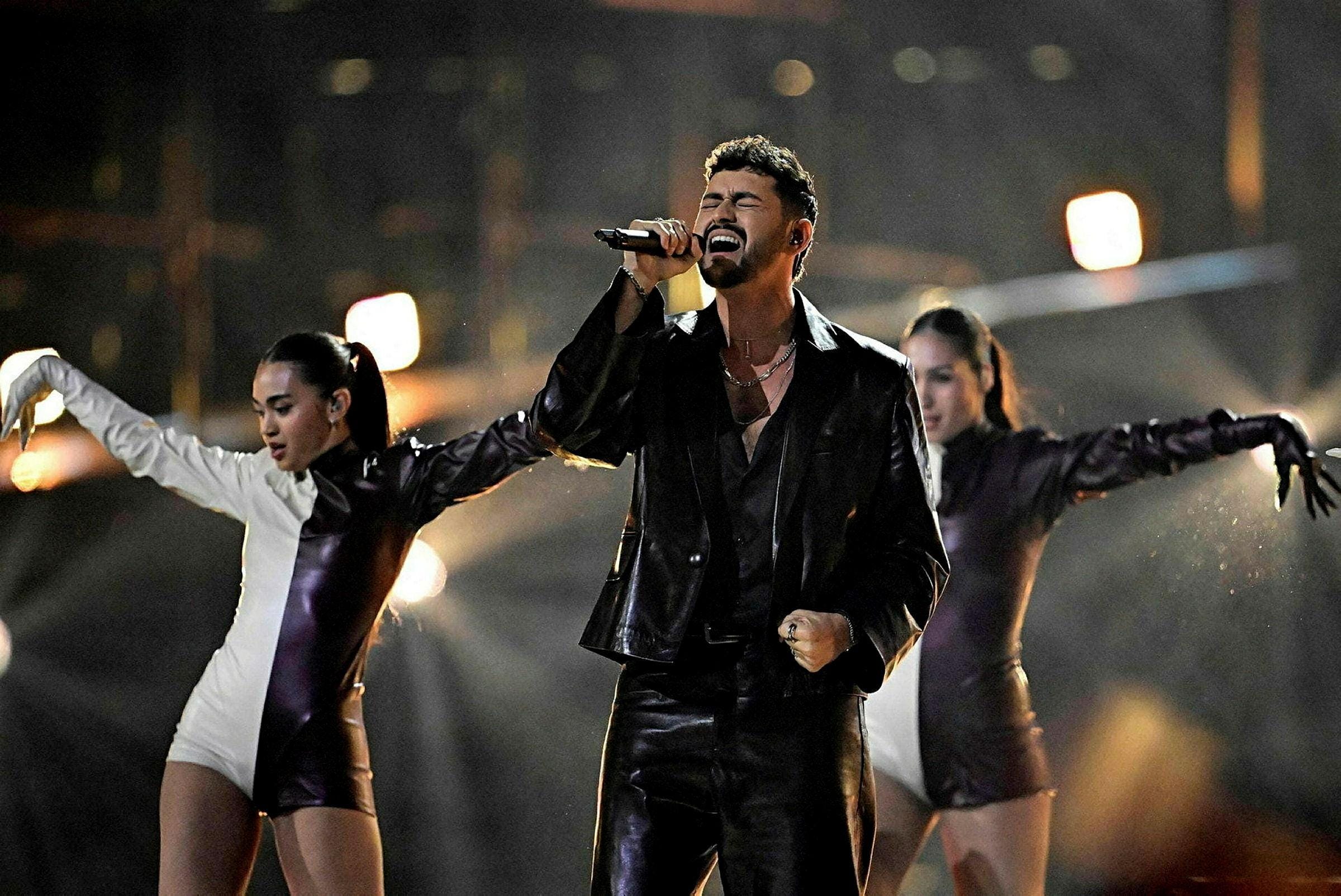 Noam Bettan at the Eurovision Song Contest in Vienna, May.