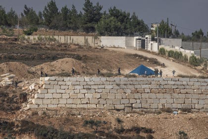 Settlers beleaguering the Palestinian village of Qusra last week. The Americans are often rebuking Israel publicly for the rampaging in the West Bank.
