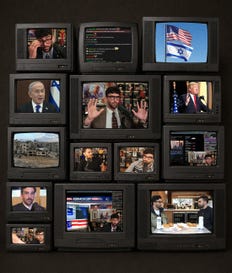 Credit: moshecg, n.tati.m/ Shutterstock; Ali Shaker/ VOA; GPO/ YouTube Hasan Piker illustration