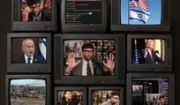 Credit: moshecg, n.tati.m/ Shutterstock; Ali Shaker/ VOA; GPO/ YouTube Hasan Piker illustration