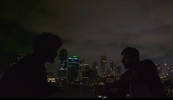 'NAZA' was filmed at night on a Tel Aviv rooftop.