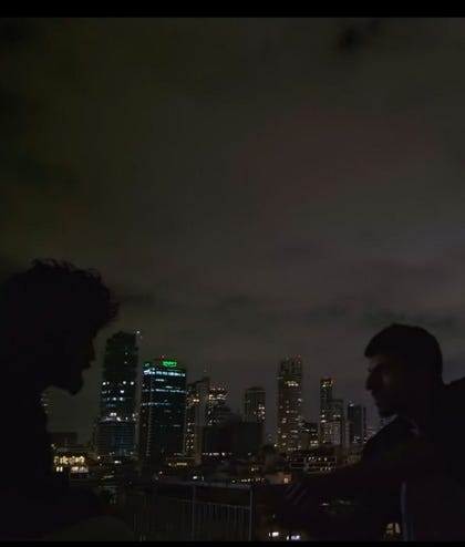 'NAZA' was filmed at night on a Tel Aviv rooftop.
