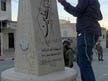 By smashing a Palestinian monument, an Israeli far-right lawmaker brought West...
