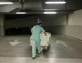 כוננות חירום בבית חולים איכילוב בתל אביב ערב המלחמה עם איראן השנה. ההרס שזרעו השנים האחרונות בנפש הישראלית