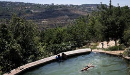 Ein Lavan. It was at the center of an environmental struggle. Credit: Itay Cohen Ein Lavan. It was at the center of an environmental struggle.