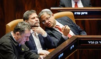 Finance Minister Bezalele Smotrich, center, next to National Security Minister Itamar Ben-Gvir, right, last year. Credit: Noam Moskowitz / Knesset Finance Minister Bezalele Smotrich, center, next to National Security Minister Itamar Ben-Gvir, right, last year.