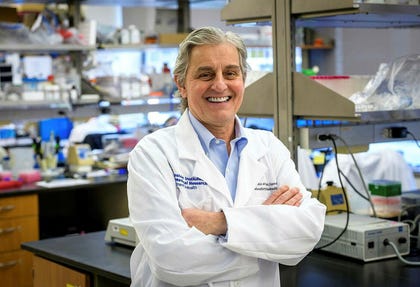 Kevin Tracey, a pioneering researcher who developed a vagus nerve stimulator. The device "can replace drugs that cost $100,000 a year," he says.