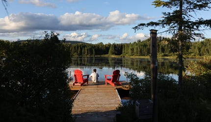 Lac Élan in Saint-Donat, Canada.