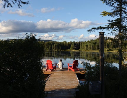 Lac Élan in Saint-Donat, Canada.