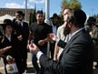Haredi Israelis protest IDF draft outside military enlistment center