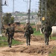 Male Israeli soldiers on the Gaza border this year. Credit: Ilan Assayag Male Israeli soldiers on the Gaza border this year.