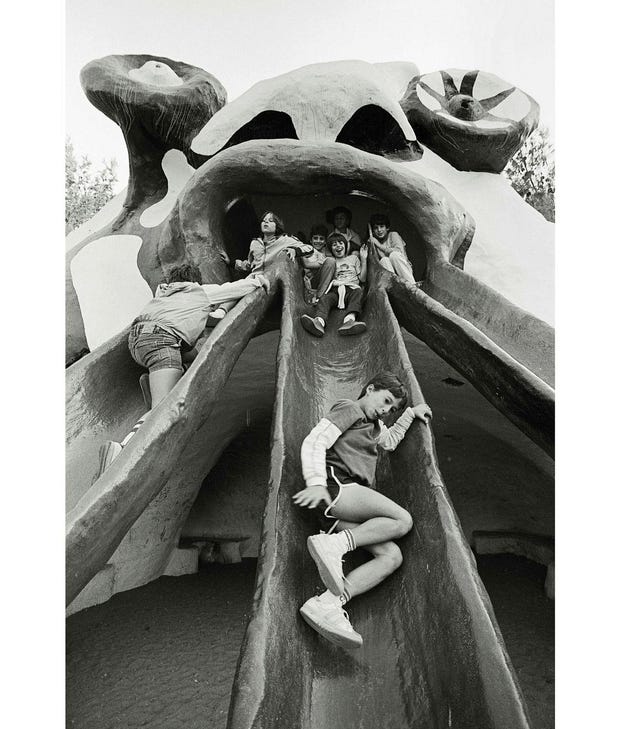 "The Golem" ("The Monster"), by Niki de Saint Phalle, Kiryat Hayovel, 1985.