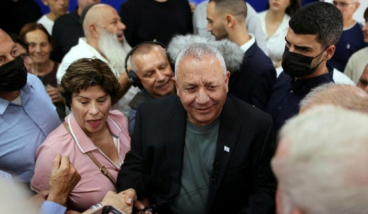Yashar leader Gadi Eisenkot in Kiryat Malakhi, in southern Israel, in August. Credit: Ilan Assayag Yashar leader Gadi Eisenkot in Kiryat Malakhi, in southern Israel, in August.
