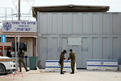 Ketziot Prison in 2025. "So much blood in the wings," one guard texted a friend.