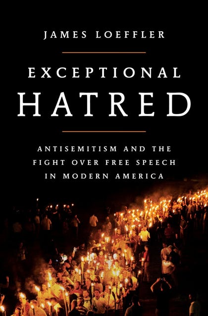 The cover of Prof. James Loeffler's new book, featuring an image of white supremacists and neo-Nazis marching in Charlottesville in 2017. Credit: Metropolitan Books The cover of Prof. James Loeffler's new book, featuring an image of white supremacists and neo-Nazis marching in Charlottesville in 2017.
