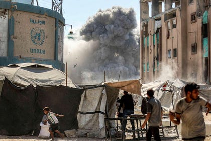 A strike on the Islamic University of Gaza in Gaza City in 2025. Credit: Omar al-Qattaa/AFP A strike on the Islamic University of Gaza in Gaza City in 2025.