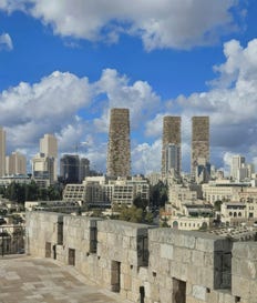 הדמיה של פרויקט מתחם חסבון. יותר גדול מהשטח של מגדלי עזריאלי