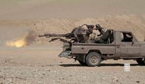 A Houthi fighter firing at Saudi-backed forces in northern Yemen, in footage released by the Houthis on Tuesday.