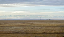 The Kazakh steppe. A uniform landscape that barely changed as I rode through it.