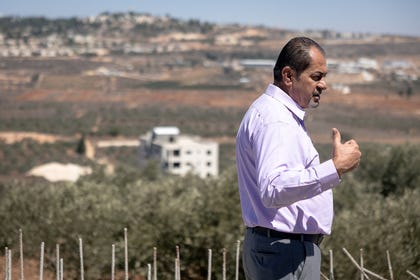 Yasser Alqam, the spokesperson of Turmus Ayya. Credit: Itay Cohen Yasser Alqam, the spokesperson of Turmus Ayya.