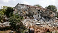 A house in Kibbutz Be'eri, in November 2023.
