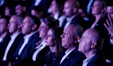 Gadi Eisenkot at the unveiling of his Yashar party in