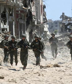 Israeli soldiers in the midst of Gaza's ruins, 2024. Credit: Rami Shllush Israeli soldiers in the midst of Gaza's ruins, 2024.