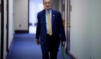 Rep. Brad Sherman (D-CA) arrives for a Democratic caucus meeting on Capitol Hill on September 1, 2026 in Washington, DC.
